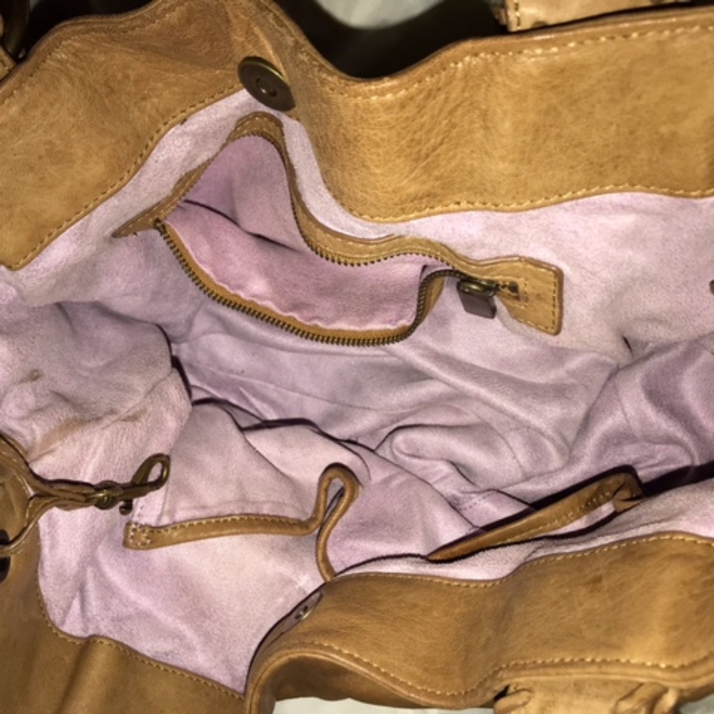 Kooba Brown Leather Bag with Gold Details - Picture 6 of 10